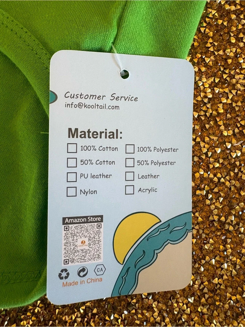 Kooltail NWT Green Monster Graphic Pet Shirt. Size Small